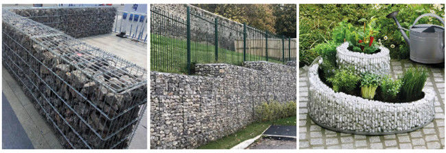 Γαλβανισμένο Galfan 50×50mm ενωμένο στενά πλέγμα Gabion για το σχεδιασμό του διατηρώντας τοίχου φρακτών 2