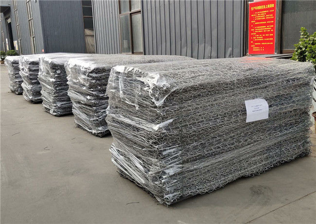 Καλάθια 3.7mm πλέγματος Gabion επιστρώματος PVC επεξεργασία Riverbank καλωδίων 1