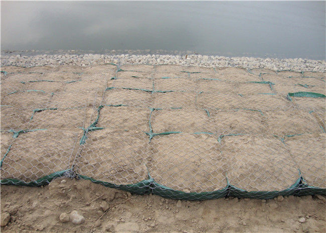 2m X 1m X 0.5m γαλβανισμένο κιβώτιο ISO 9001 Gabion όχθης ποταμού πιστοποιημένο 2