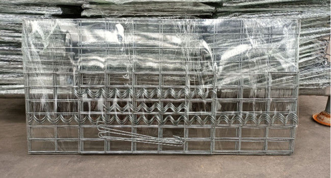 2 X 1 X 1 ενωμένος στενά Μ διατηρώντας τοίχος 4mm πλέγματος Gabion καλώδιο σιδήρου Znal 1