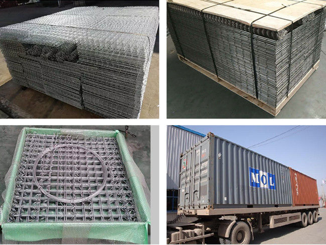 Ανθεκτικά 4.5mm Gabion ένωσαν στενά τον καυτό βυθισμένο γαλβανισμένο σίδηρο πλέγματος καλωδίων 2