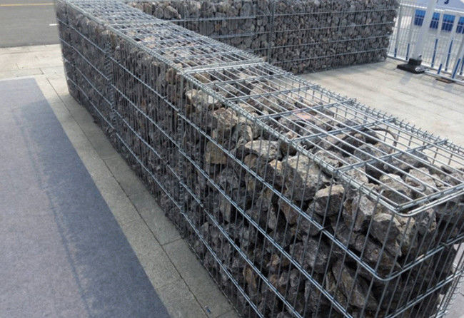 2 X 1 X 1 ενωμένος στενά Μ διατηρώντας τοίχος 4mm πλέγματος Gabion καλώδιο σιδήρου Znal 2