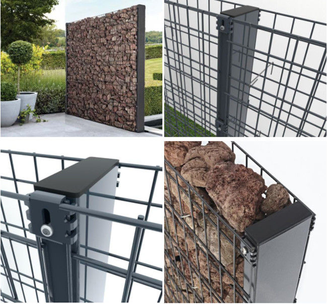 ενωμένο στενά Gabion CE πλαίσιο 8mm 100x50mm ενιαίος τοίχος κήπων Gabion καλωδίων 0