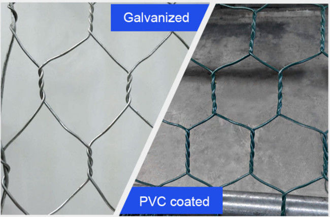 ντυμένα Gabion καλάθια πλέγματος 1×1×1m PVC 380 κλουβιά πλέγματος διατηρώντας τοίχων MPA HBGB 1