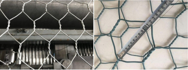ντυμένο Gabion Reno PVC στρώμα 80mm X 100mm 4mm ανοίγοντας 0