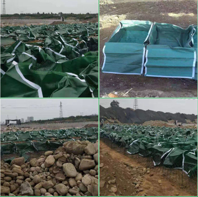 Αντι Geotextile υπεριώδους Gabion τσάντα 1m*1.5m*0.5m έλεγχος πλημμυρών 1