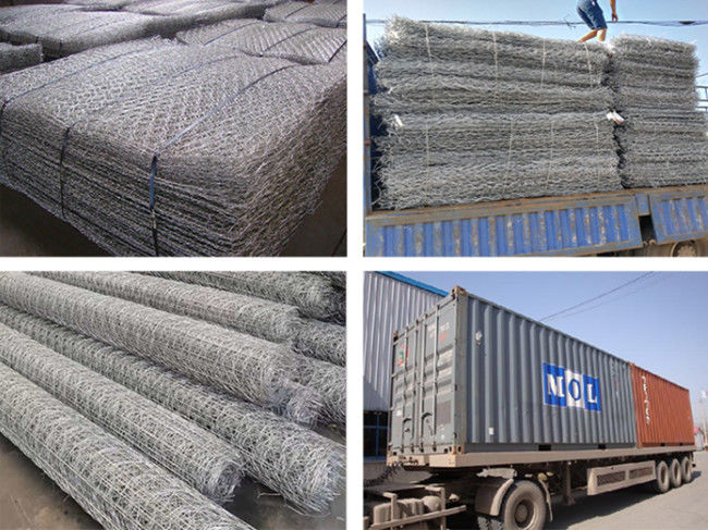 καυτός καλαθιών 2.4mm 3.9mm Galfan Gabion που βυθίζεται γαλβανισμένος για την κατασκευή κλίσεων 1