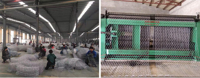 στρώμα 2.7mm 3x1x0.3m Gabion καλώδιο δικτύου που γαλβανίζεται για την προστασία κλίσεων 1