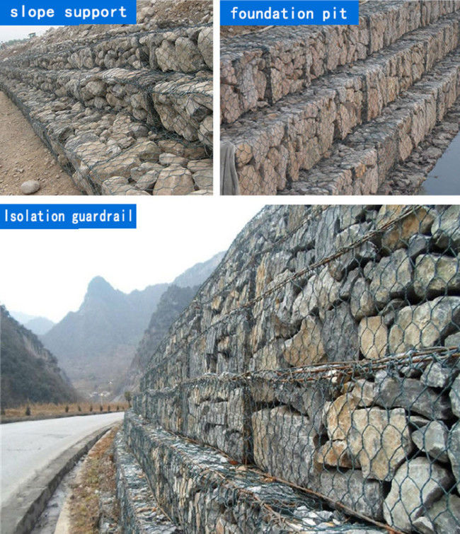 καυτός καλαθιών 2.4mm 3.9mm Galfan Gabion που βυθίζεται γαλβανισμένος για την κατασκευή κλίσεων 2