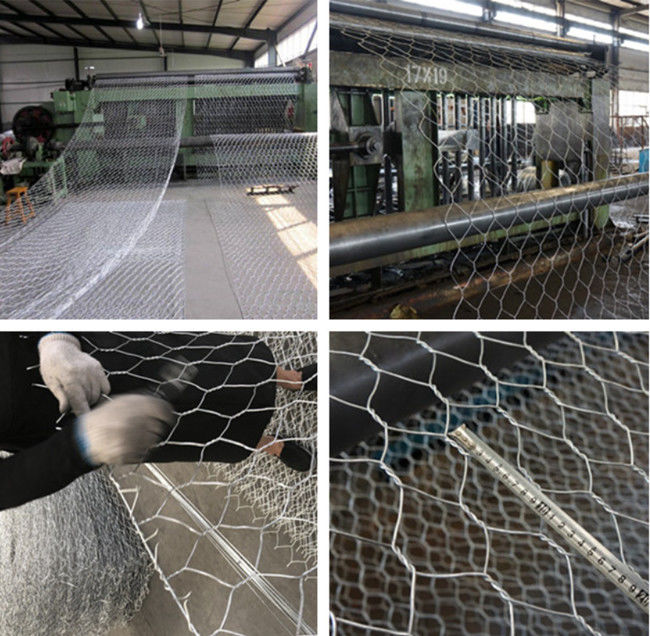 2m X 1m X 0.5m γαλβανισμένο κιβώτιο ISO 9001 Gabion όχθης ποταμού πιστοποιημένο 0