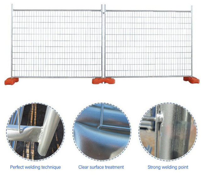 το μέταλλο 75×150mm γαλβάνισε την προσωρινή επιτροπή 5mm φρακτών κατασκευής πυκνά 0