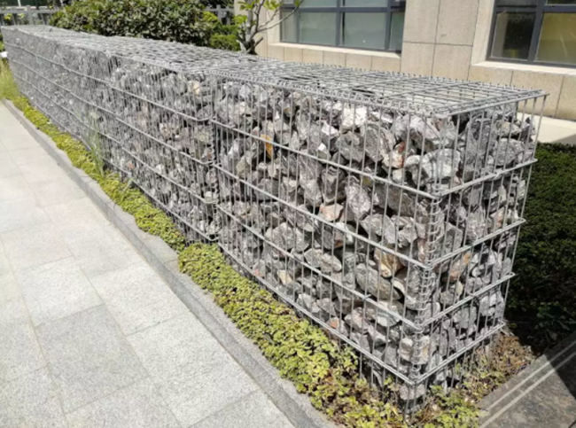 Diy 2x1x1m ενωμένο στενά κλουβί καλαθιών διατηρώντας τοίχων Gabions πλέγματος διακοσμητικό 1