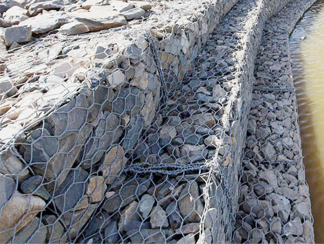 ντυμένο Gabion Reno PVC στρώμα 80mm X 100mm 4mm ανοίγοντας 1