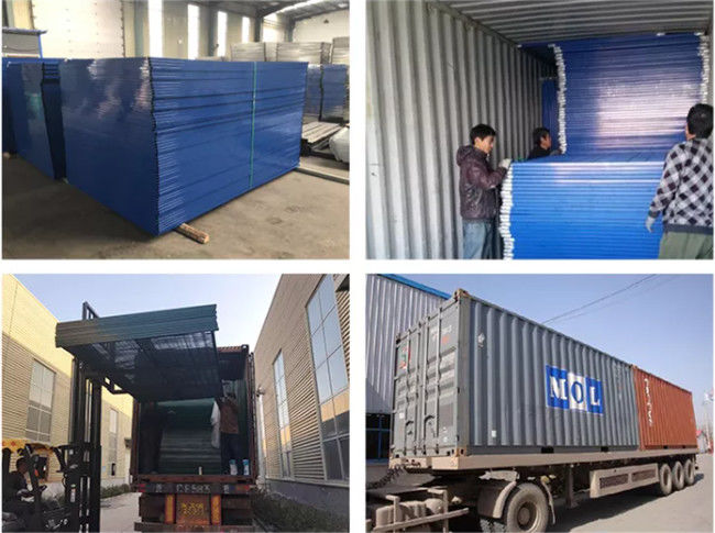 Temp σπιτιών συσσώρευσης 10ft Prefab ασφάλεια επιτροπών φρακτών κατασκευής 2